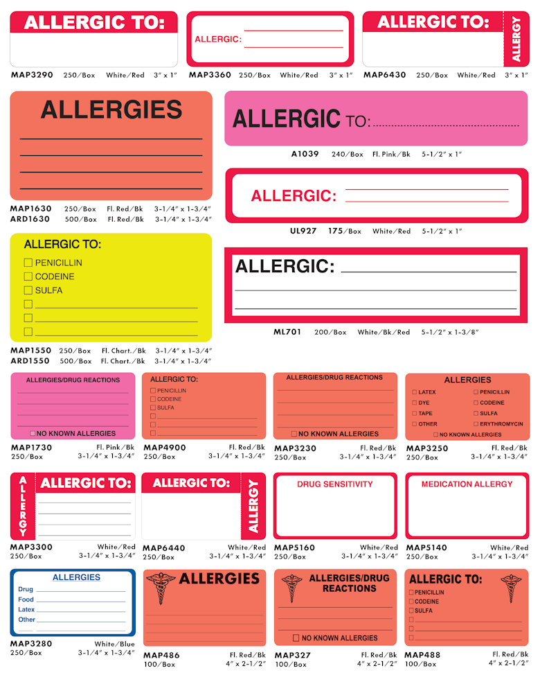 Alergic To Labels
